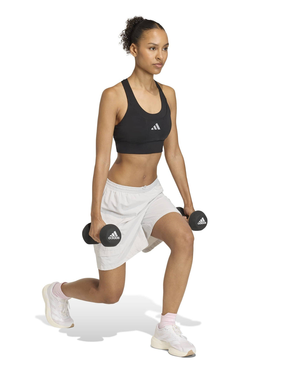 adi365 Running Pocket Medium Support Bra - Black