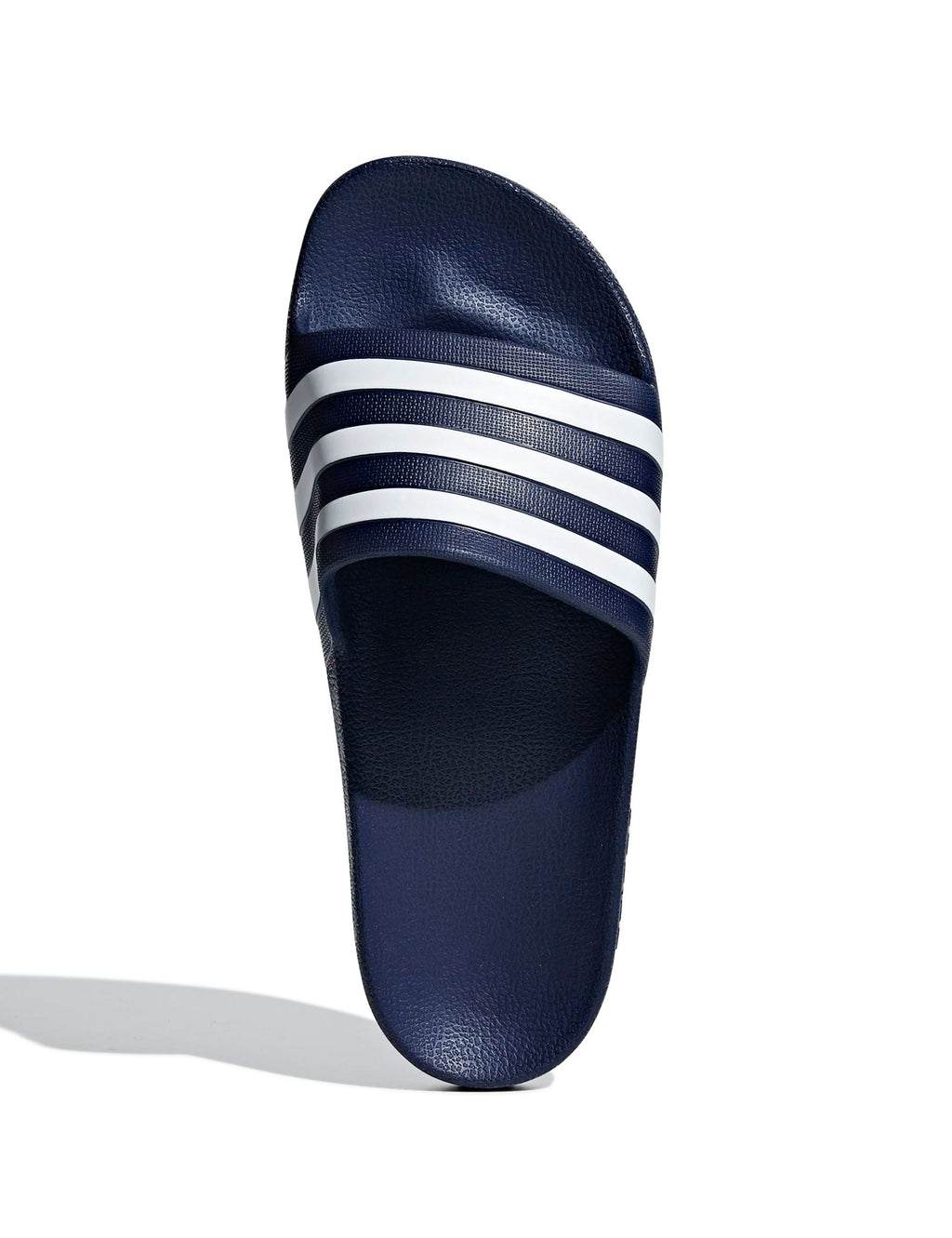 Adilette Aqua Slides - Dark Blue/Cloud White