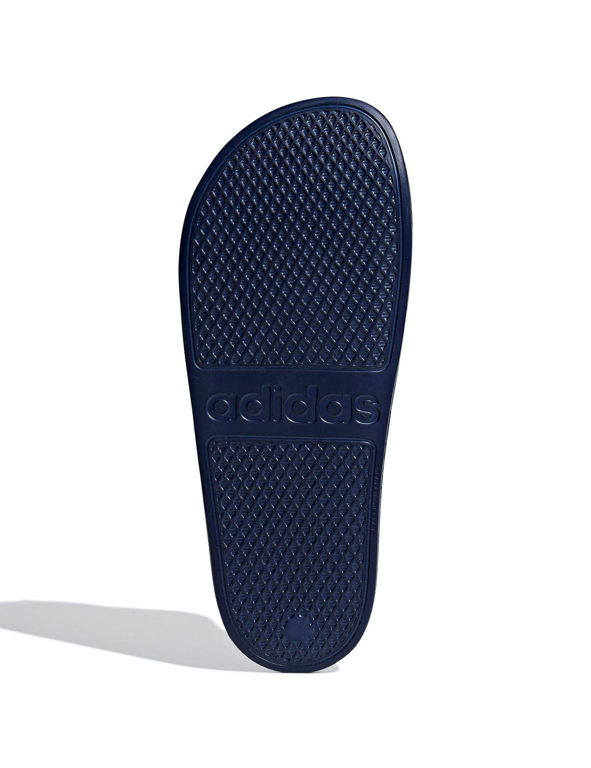 Adilette Aqua Slides - Dark Blue/Cloud White