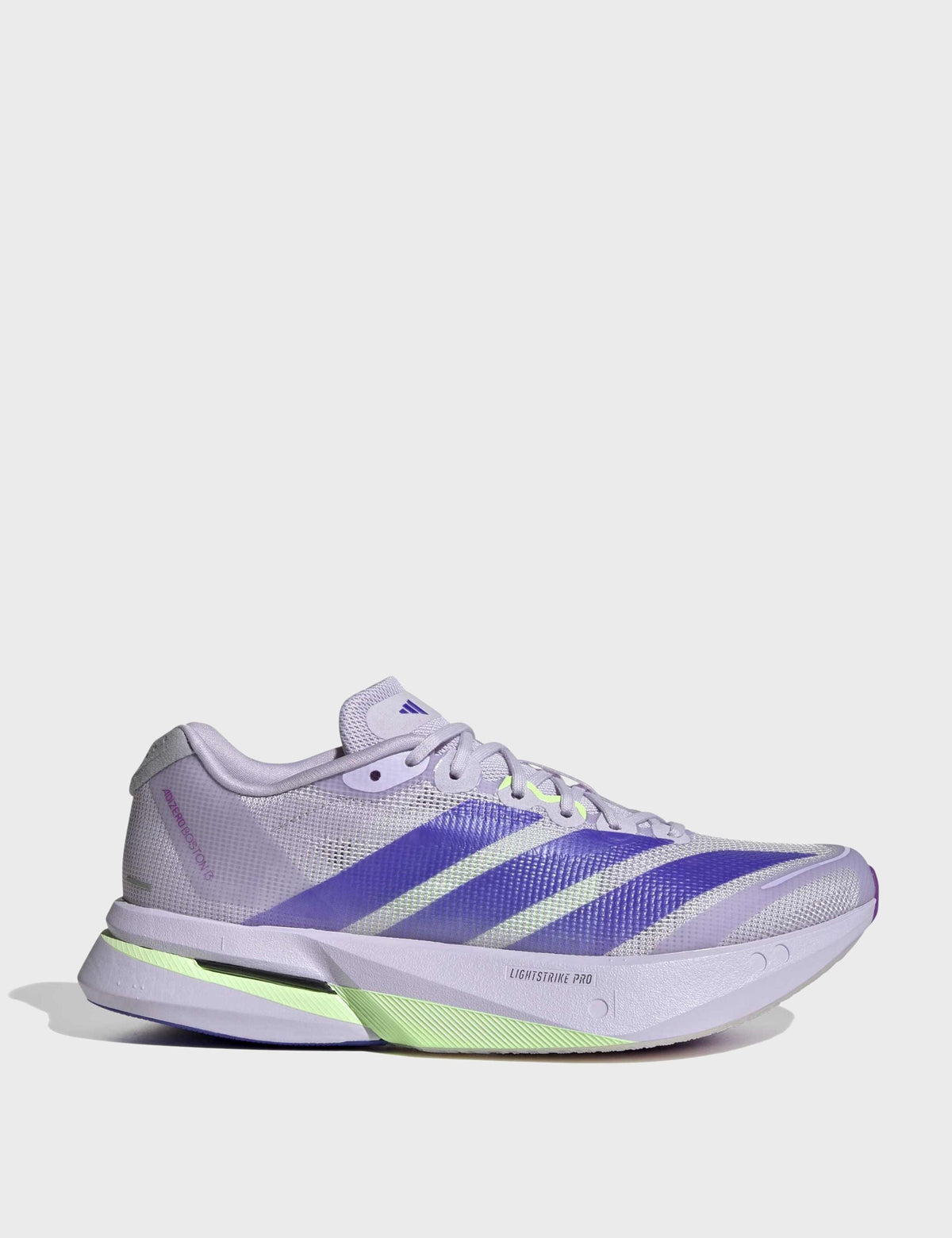 Adizero Boston 13 Shoes - Purple Tint/Solar Purple/Green Spark