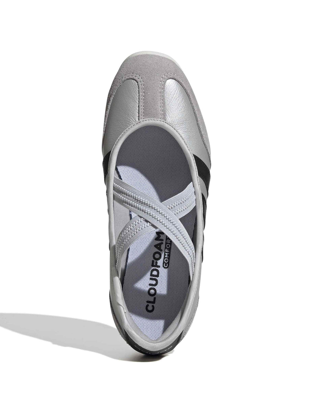Barreda Mary Jane Shoes - Silver Metallic/Core Black/Off White
