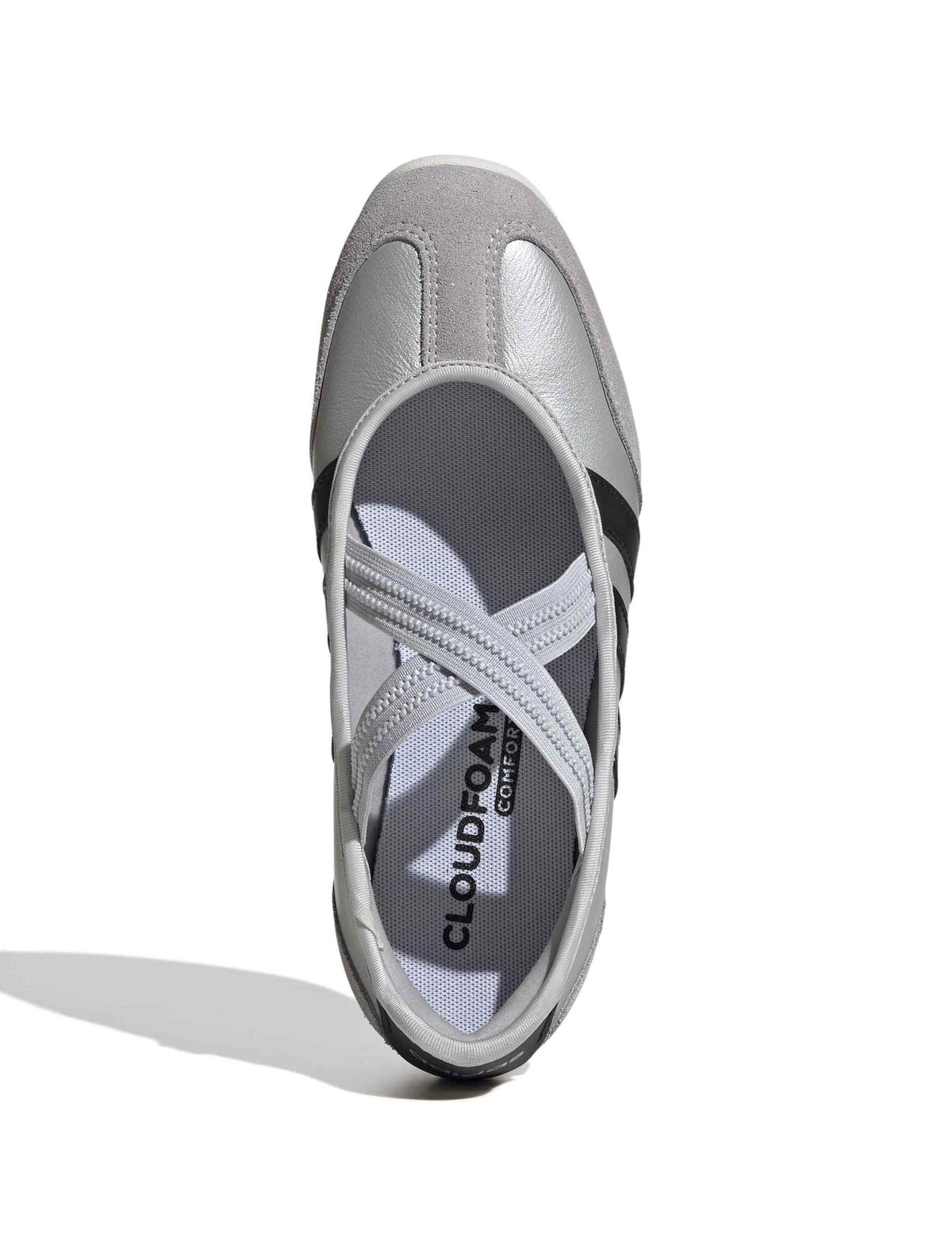 Barreda Mary Jane Shoes - Silver Metallic/Core Black/Off White