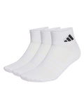 Cushioned Sportswear Ankle Socks 3 Pair Pack - White/Black