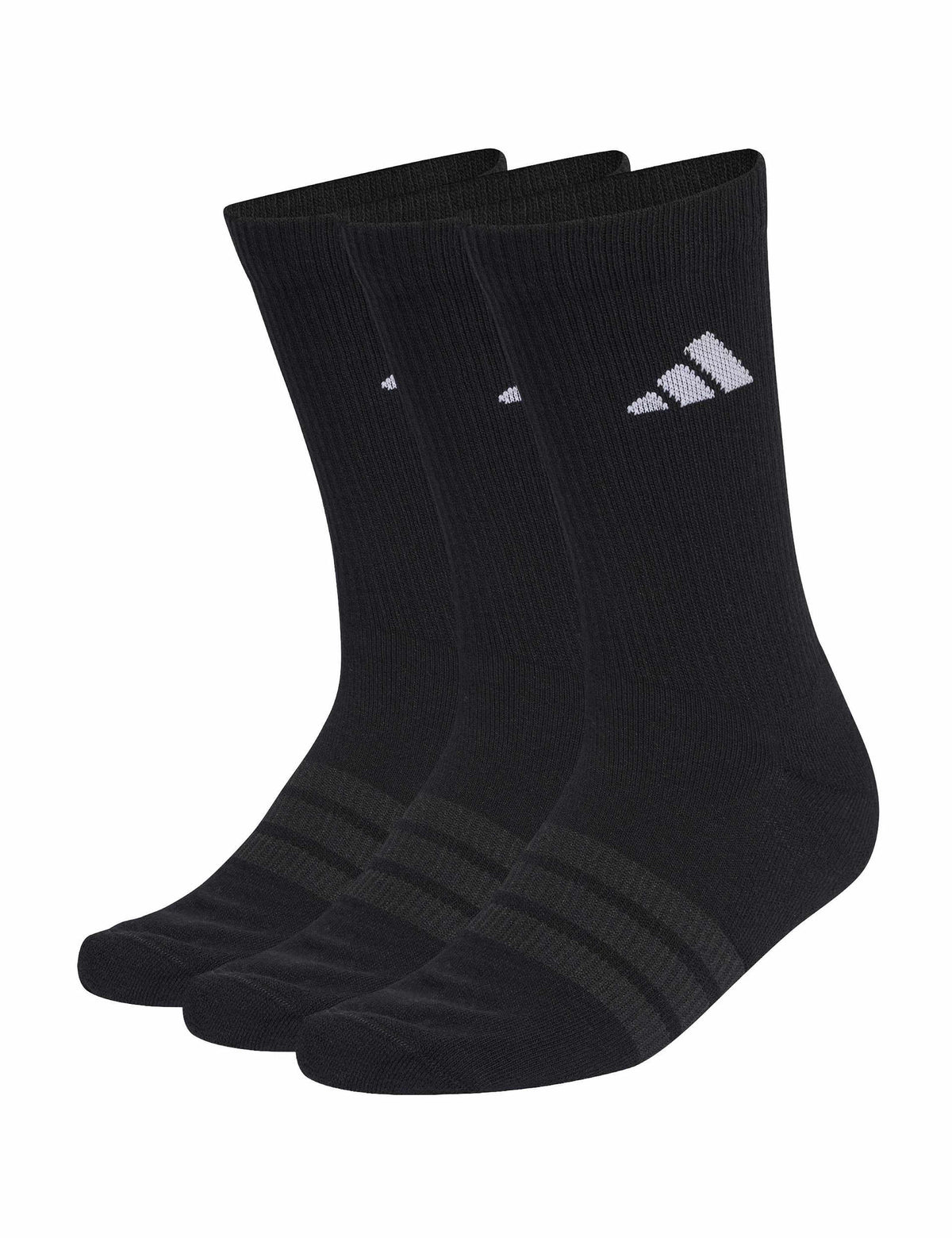 Cushioned Sportswear Crew Socks 3 Pair Pack - Black/White