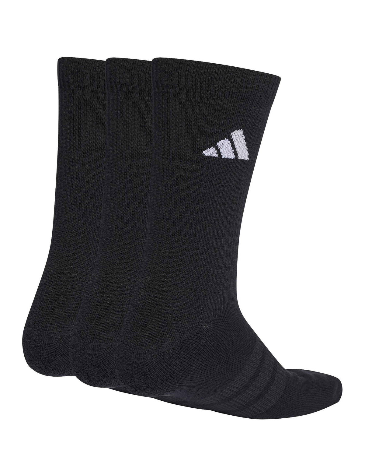 Cushioned Sportswear Crew Socks 3 Pair Pack - Black/White