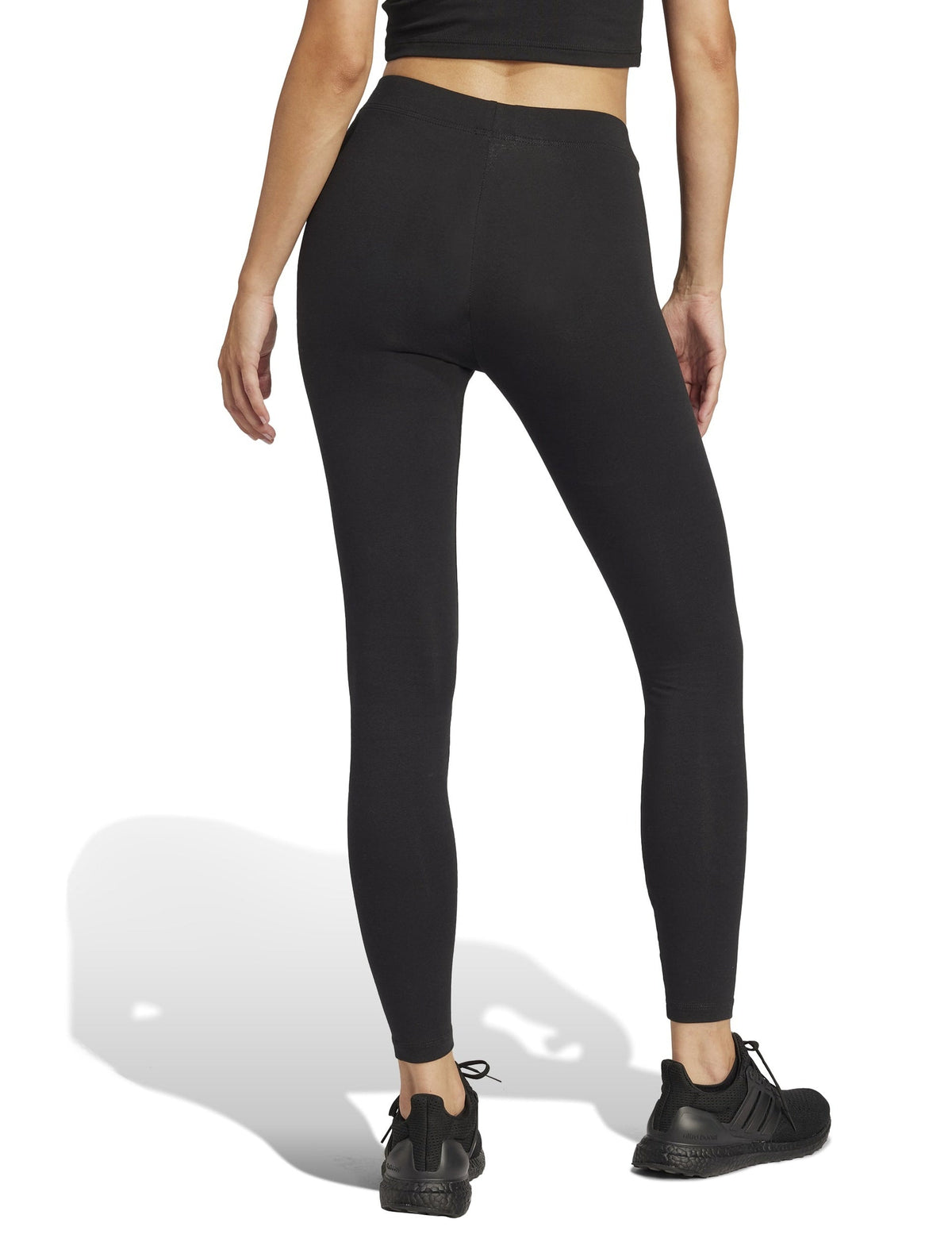 Essentials Linear Cotton Leggings - Black/White