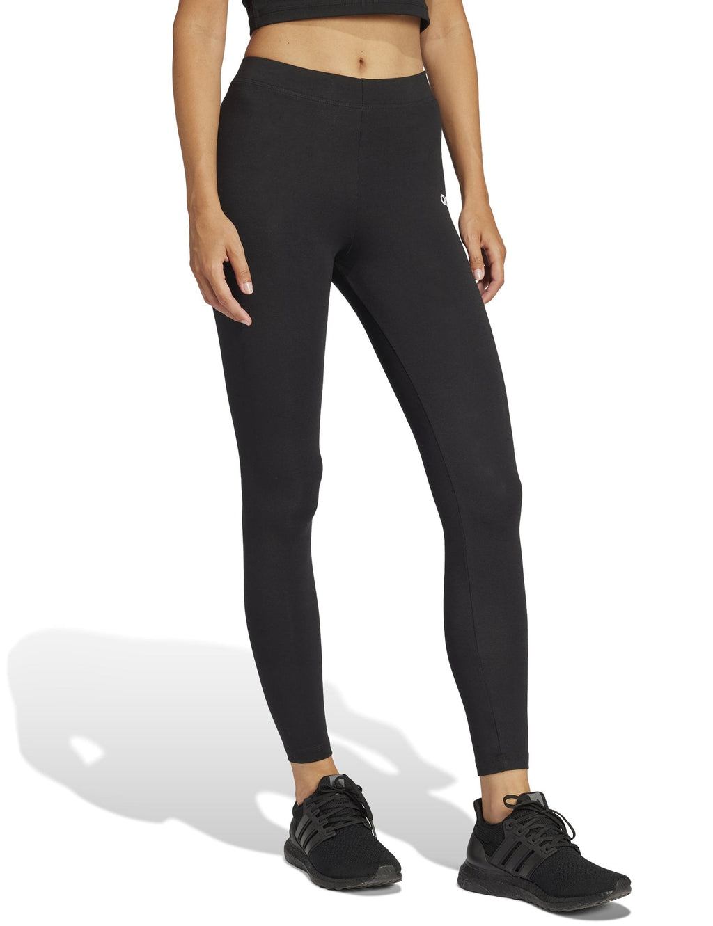 Essentials Linear Cotton Leggings - Black/White