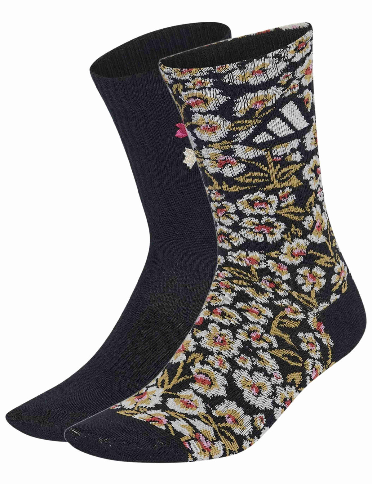 adidas Farm Socks 2 Pair Pack - Multicolor/Black/Tactile Red/St Tropic Bloom