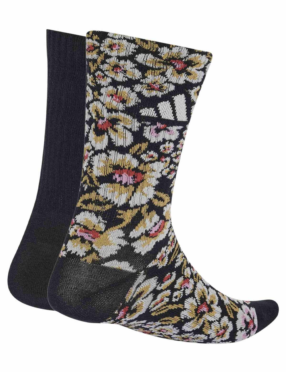 adidas Farm Socks 2 Pair Pack - Multicolor/Black/Tactile Red/St Tropic Bloom