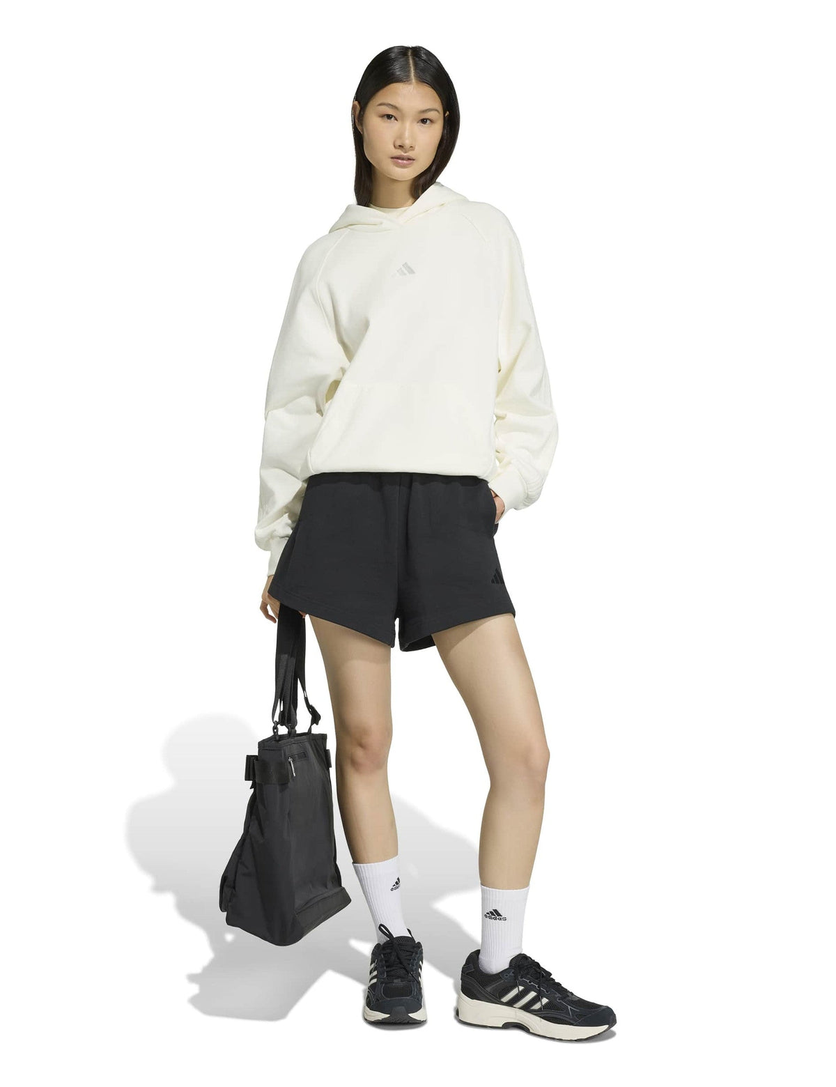 adidas Kit 3-Stripes Hoodie - Off White