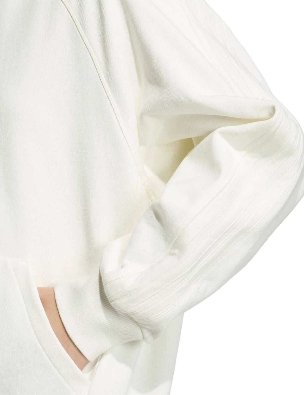 adidas Kit 3-Stripes Hoodie - Off White