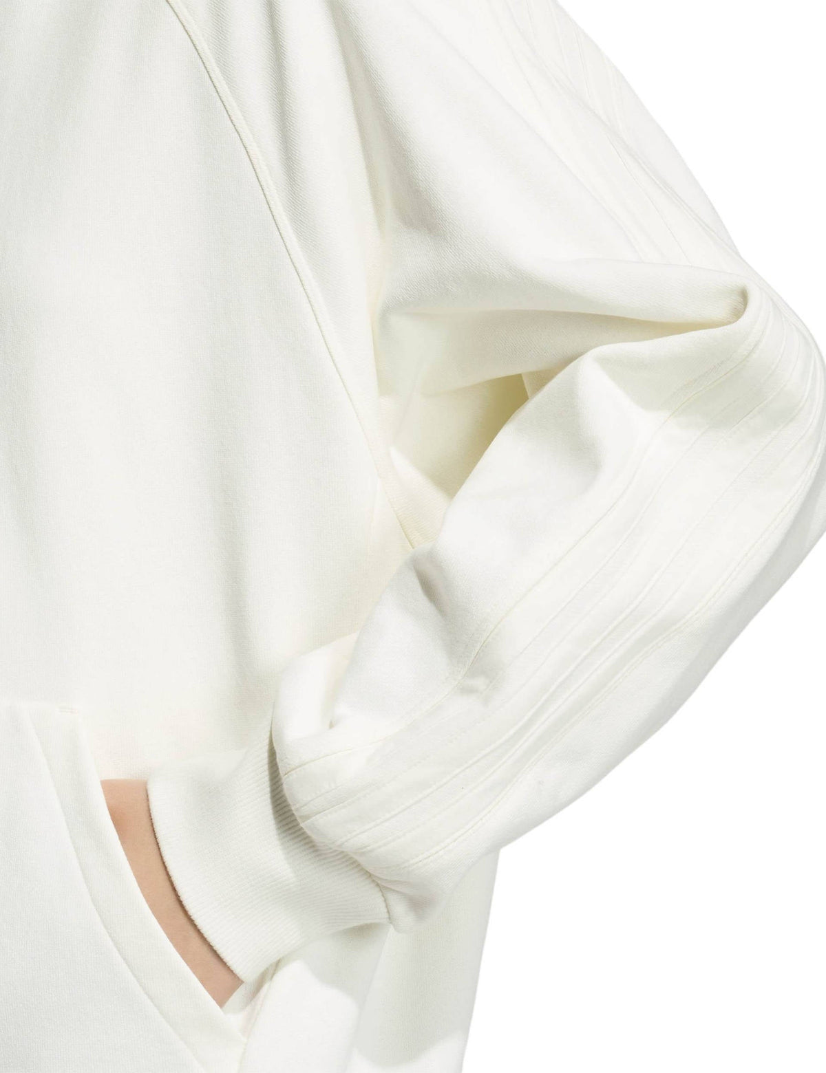 adidas Kit 3-Stripes Hoodie - Off White