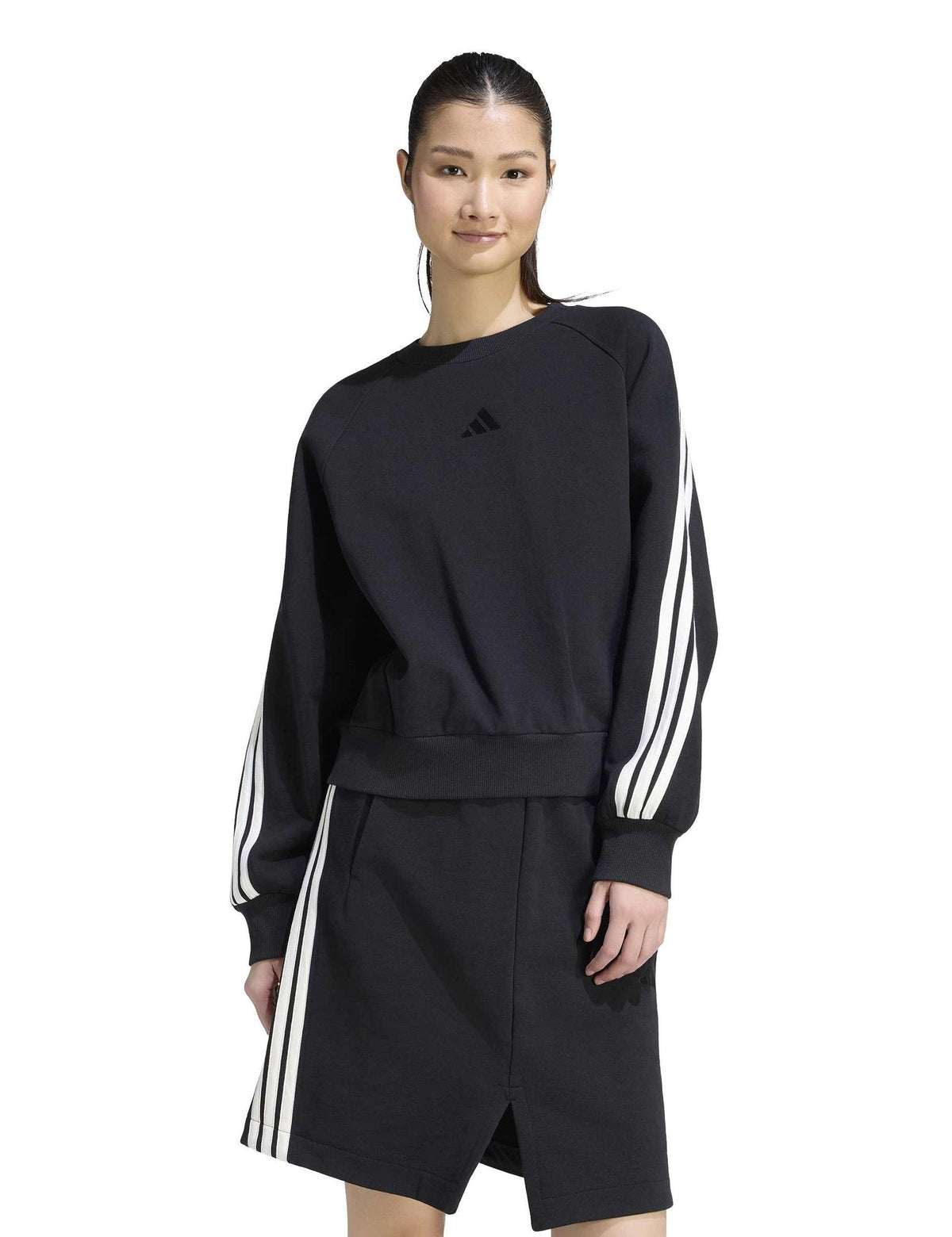 adidas Kit 3-Stripes Sweatshirt - Black/Off White