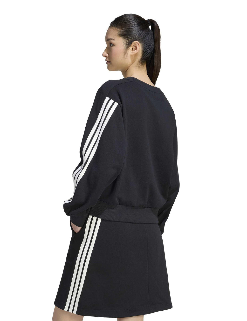 adidas Kit 3-Stripes Sweatshirt - Black/Off White