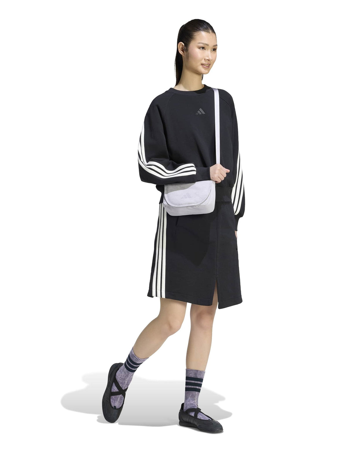 adidas Kit 3-Stripes Sweatshirt - Black/Off White