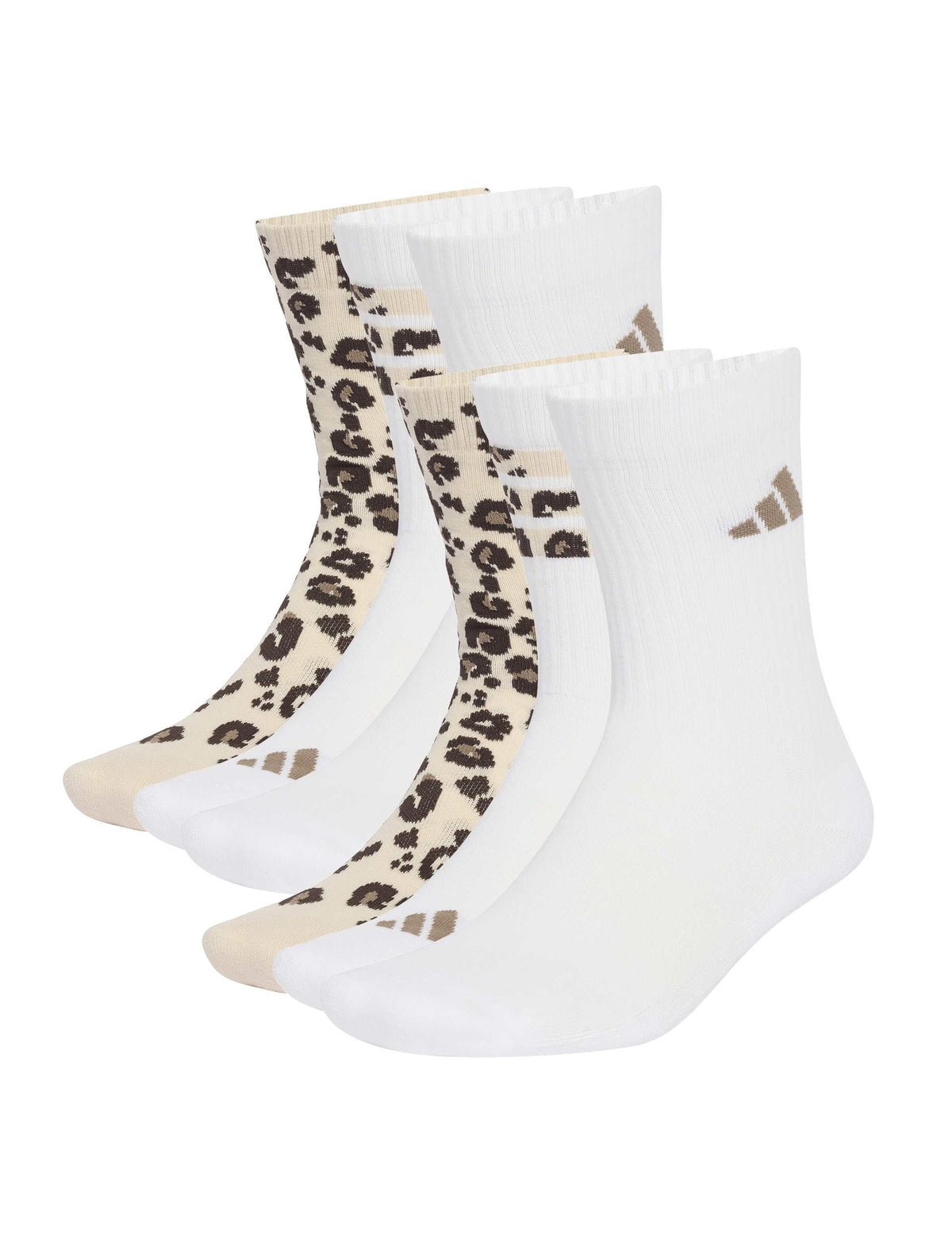 Leo Graphic Socks 3 Pair Pack - Crystal Linen/Khaki Six/Dark Brown