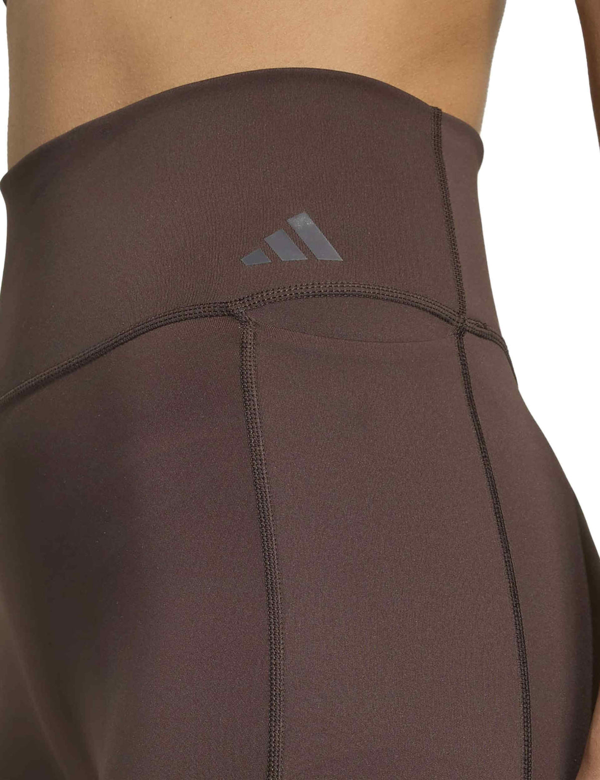 Optime Workout 3-Stripes 7/8 Leggings - Aurora Coffee