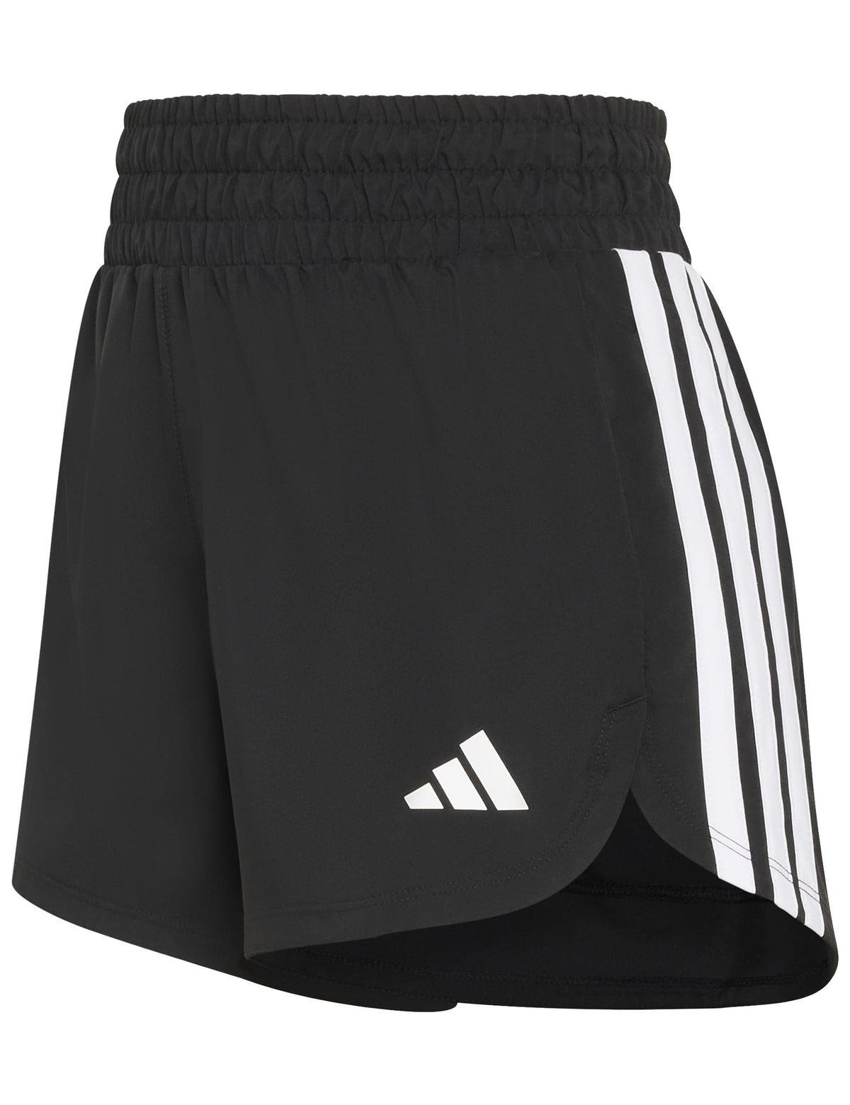 Pacer Workout Woven High Waisted Shorts - Black/White