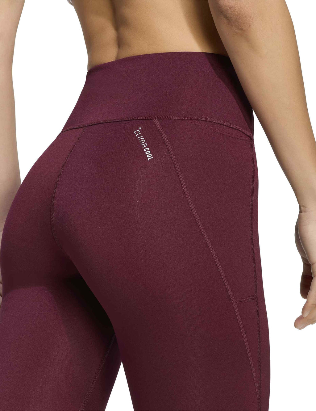 Run Essentials Full Length Leggings - Maroon