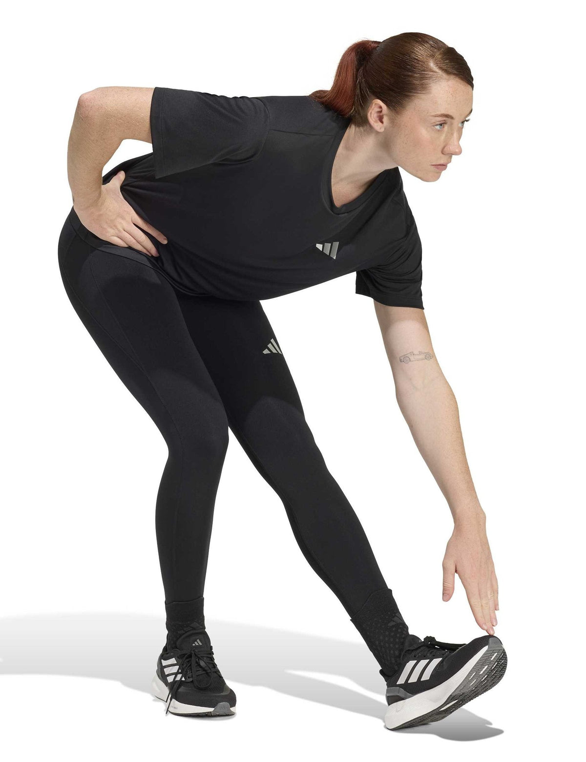 Run Essentials Full Length Leggings - Black