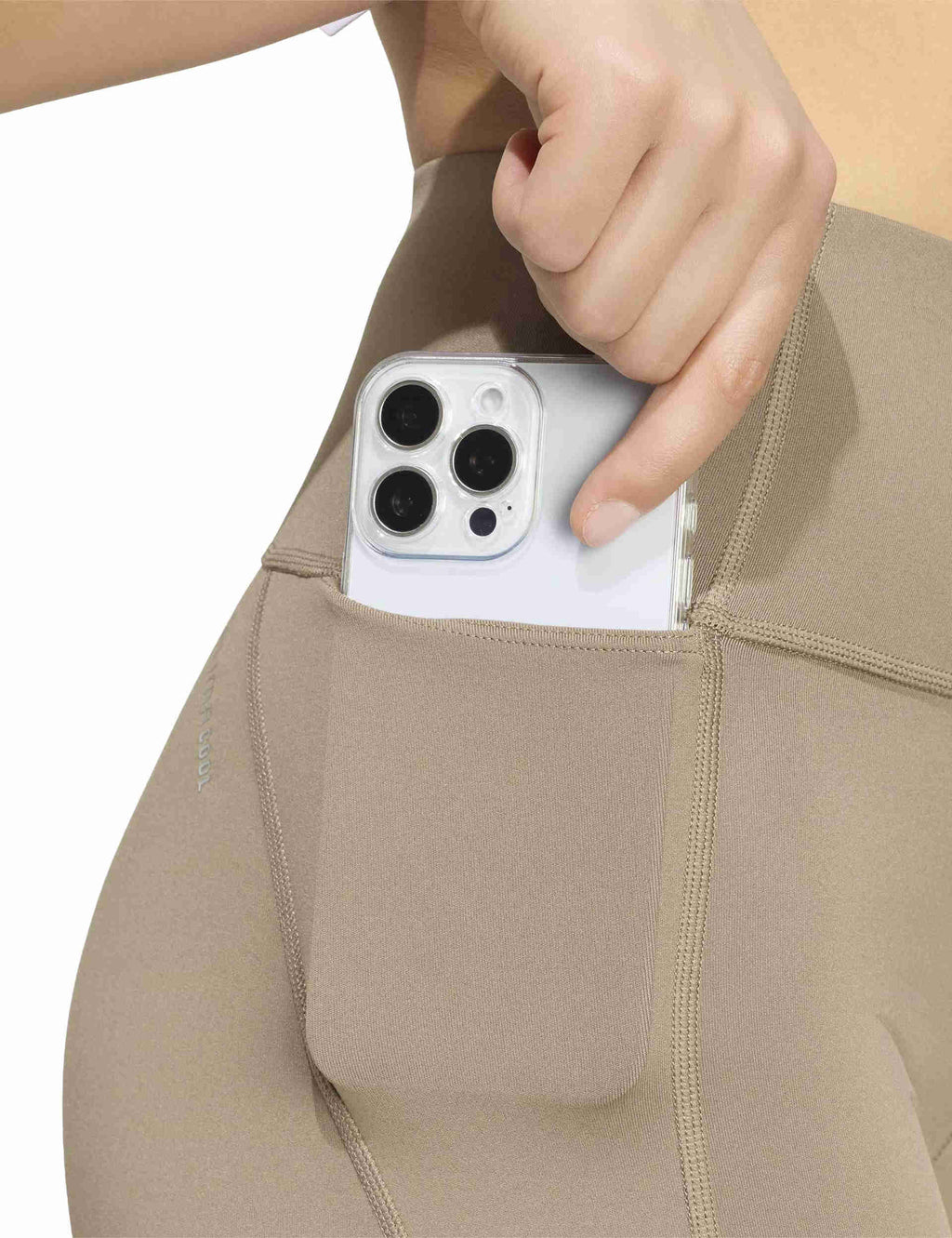 Run Essentials Full Length Leggings - Khaki Six