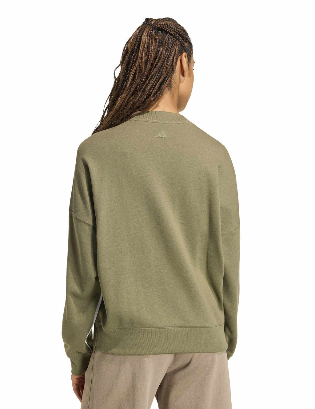 Seasonal Essentials Colorpop Sweatshirt - Olive Strata/Light Solid Grey