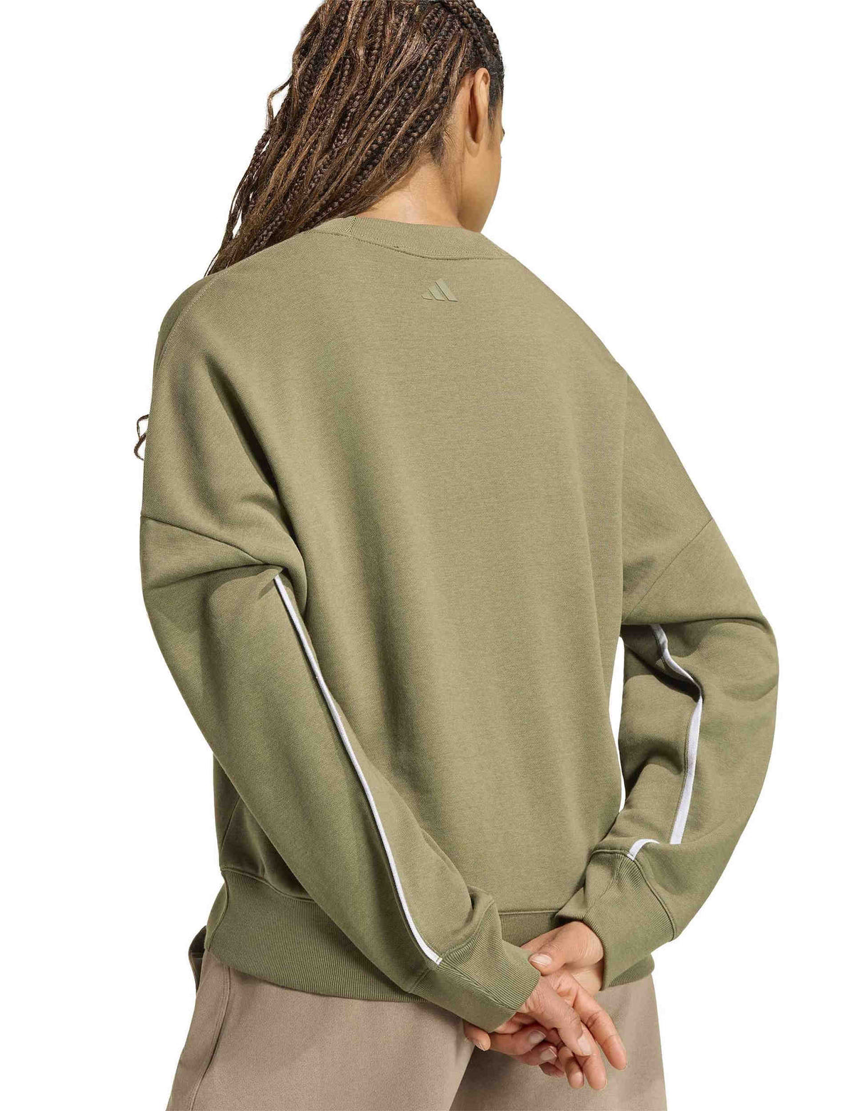 Seasonal Essentials Colorpop Sweatshirt - Olive Strata/Light Solid Grey