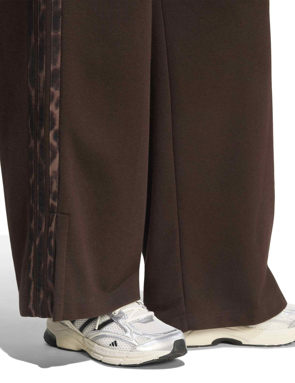 Seasonal Essentials Animal Print 3-Stripes Joggers - Aurora Coffee/Multicolor/Preloved Brown