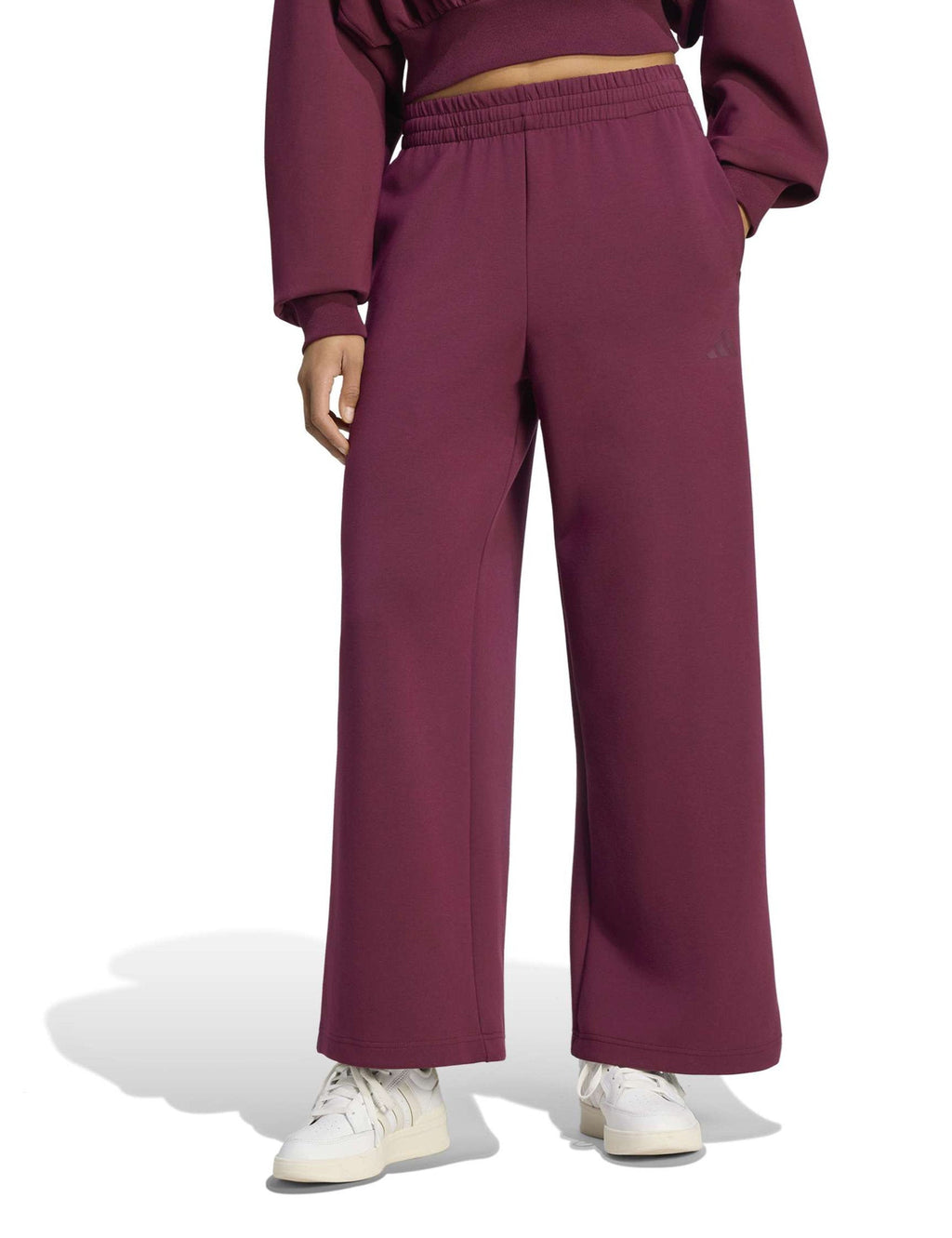 Soft Lux Straight Leg Pants - Maroon