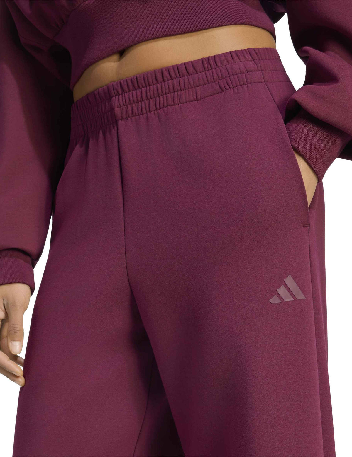 Soft Lux Straight Leg Pants - Maroon