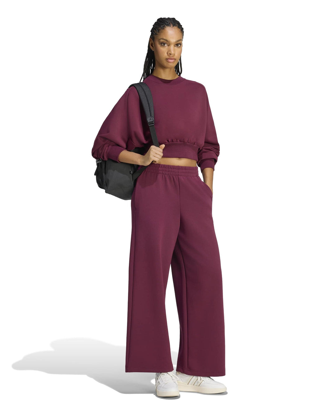 Soft Lux Straight Leg Pants - Maroon