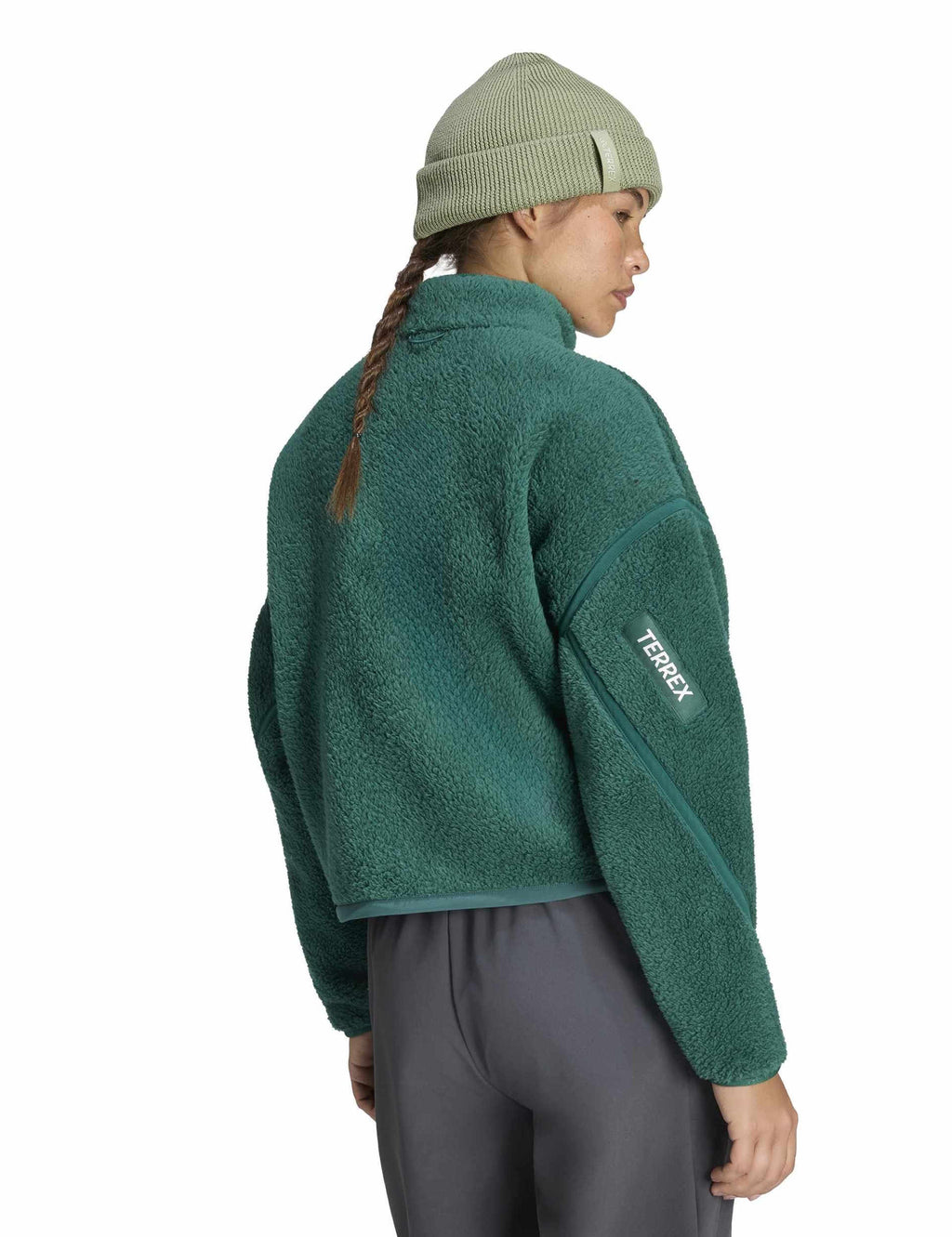 Terrex Multi High Pile Fleece Pullover - Collegiate Green