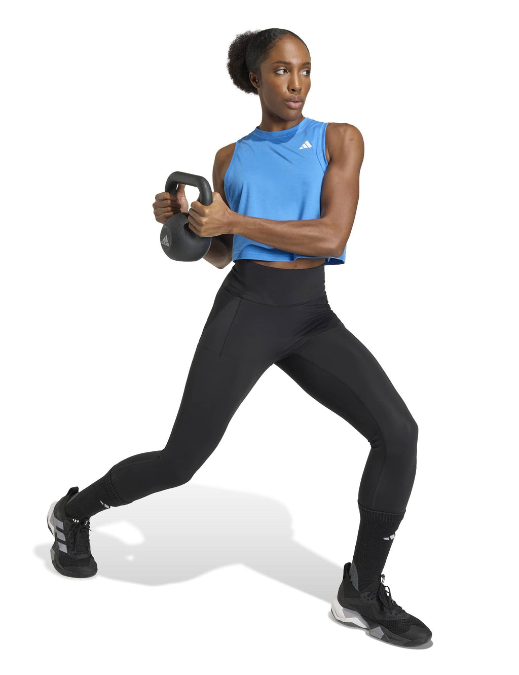 Train Essentials Boxy Workout Tank Top - Ray Blue