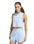 Train Essentials Boxy Workout Tank Top - Glow Blue