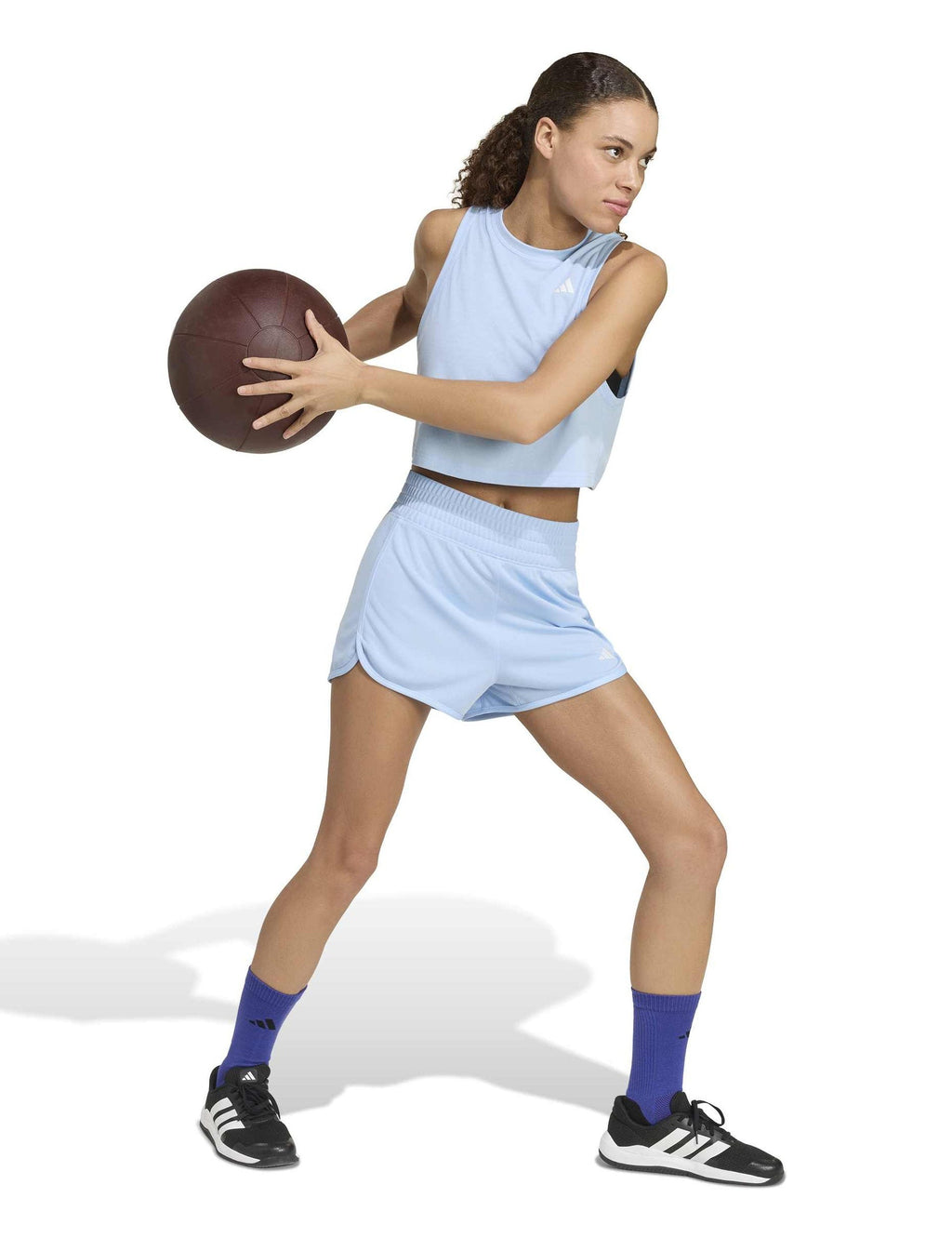Train Essentials Boxy Workout Tank Top - Glow Blue