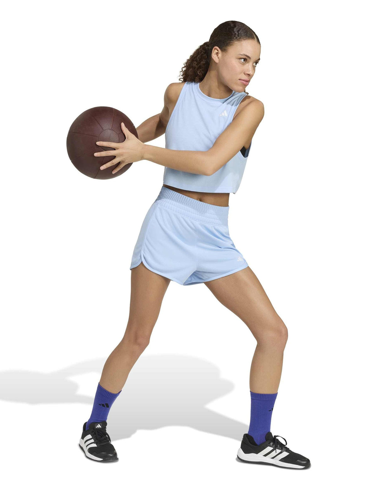 Train Essentials Boxy Workout Tank Top - Glow Blue