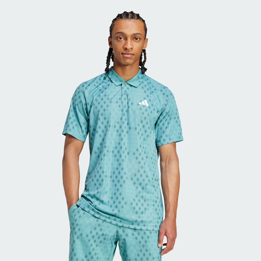 CLUB TENNIS CLIMACOOL GRAPHIC POLO SHIRT  Turquoise
