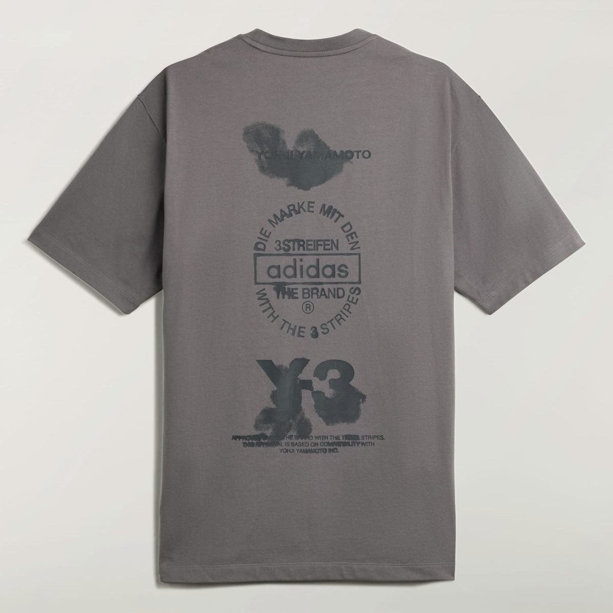 Y-3 GRAPHIC SHORT SLEEVE T-SHIRT - Granite