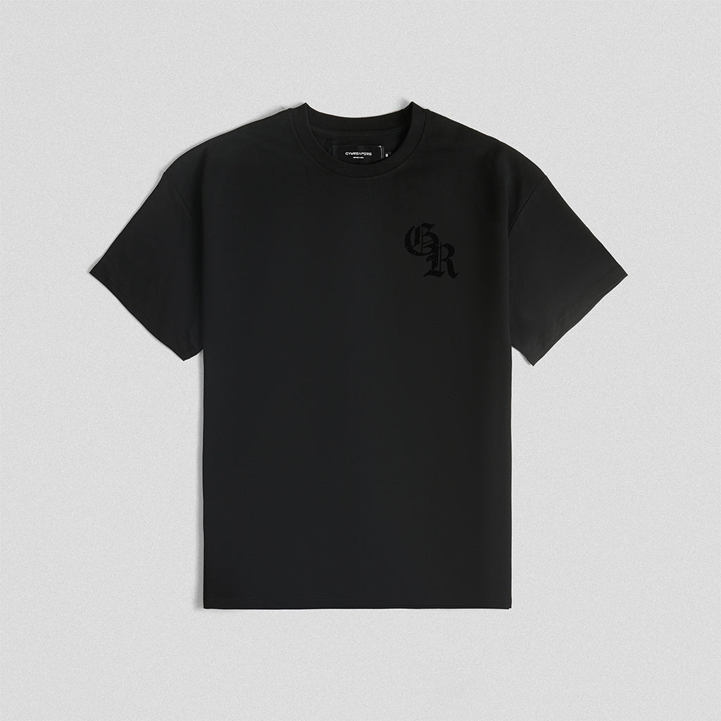 Initial Tee - Black/Black