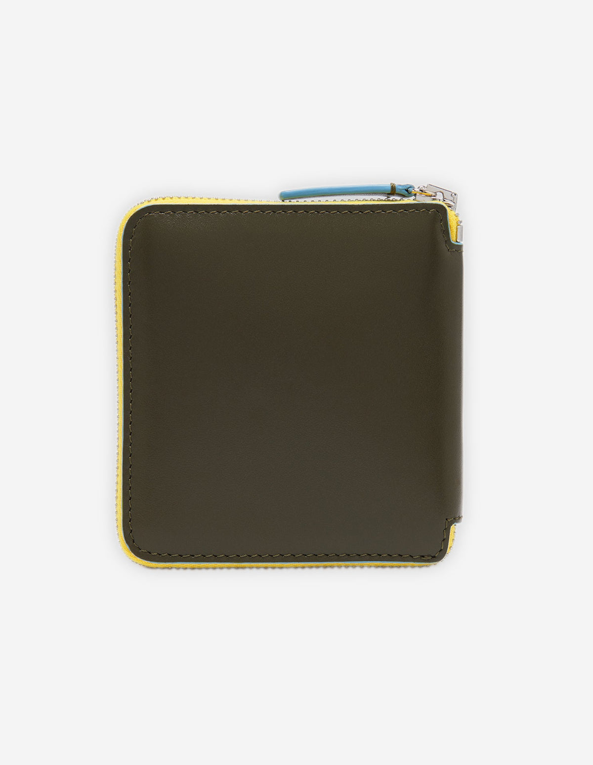 Square Zipped Wallet Khaki Grey