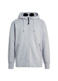 sweatshirts hooded open diagonal raised fleece - Grey Melange
